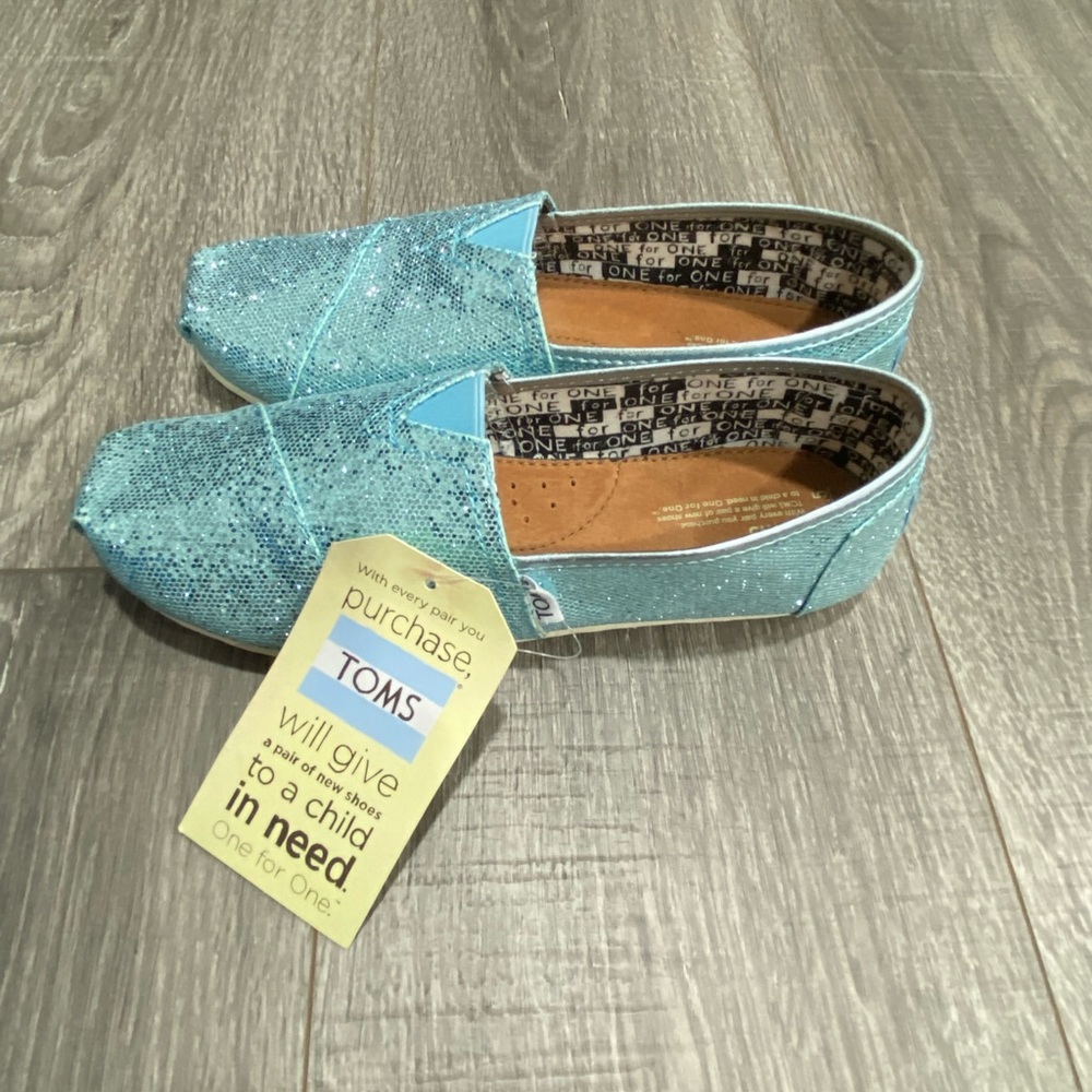 Toms childrens navy canvas